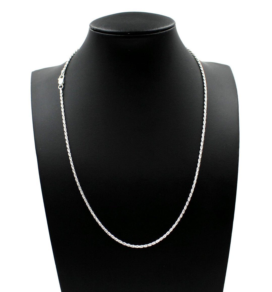 2MM Solid 925 Sterling Silver Italian DIAMOND CUT ROPE CHAIN Necklace UNISEX