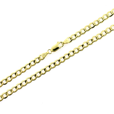 10K Solid Yellow Gold Cuban Link Chain Necklace 2.5MM 16" 18" 20" 22" 24"