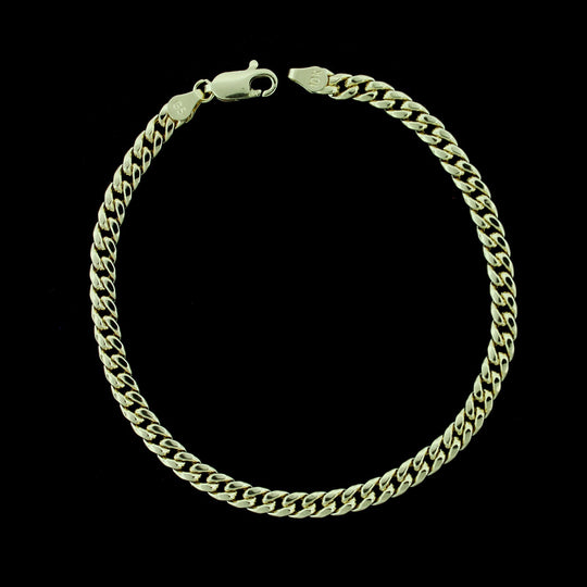 10K Yellow Gold Mens Miami Cuban Link Bracelet 5MM 9" Inch Lobster Lock