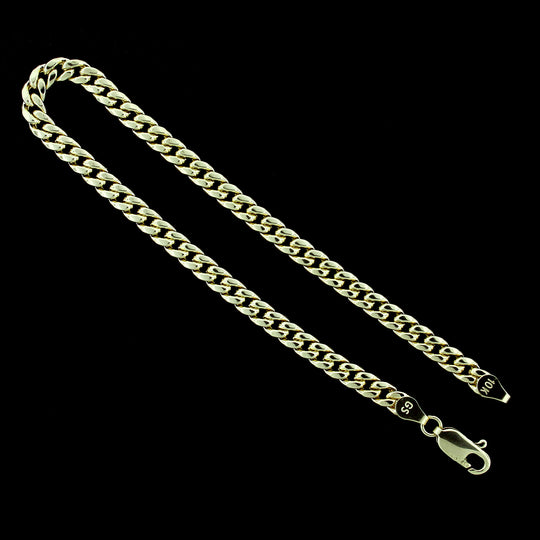 10K Yellow Gold Mens Miami Cuban Link Bracelet 5MM 8" Inch Lobster Lock