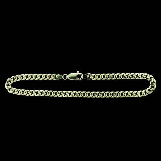 10K Yellow Gold Mens Miami Cuban Link Bracelet 5MM 8" Inch Lobster Lock