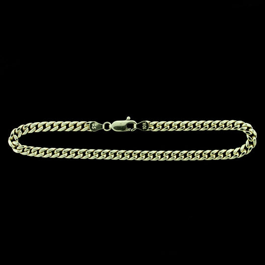 10K Yellow Gold Mens Miami Cuban Link Bracelet 5MM 9" Inch Lobster Lock