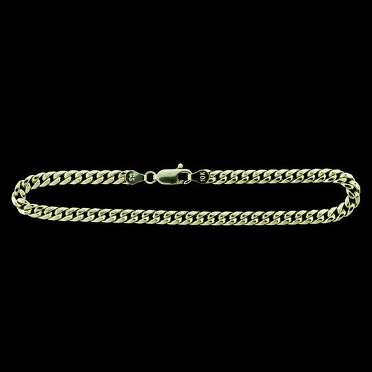 10K Yellow Gold Mens Miami Cuban Link Bracelet 5MM 8" Inch Lobster Lock
