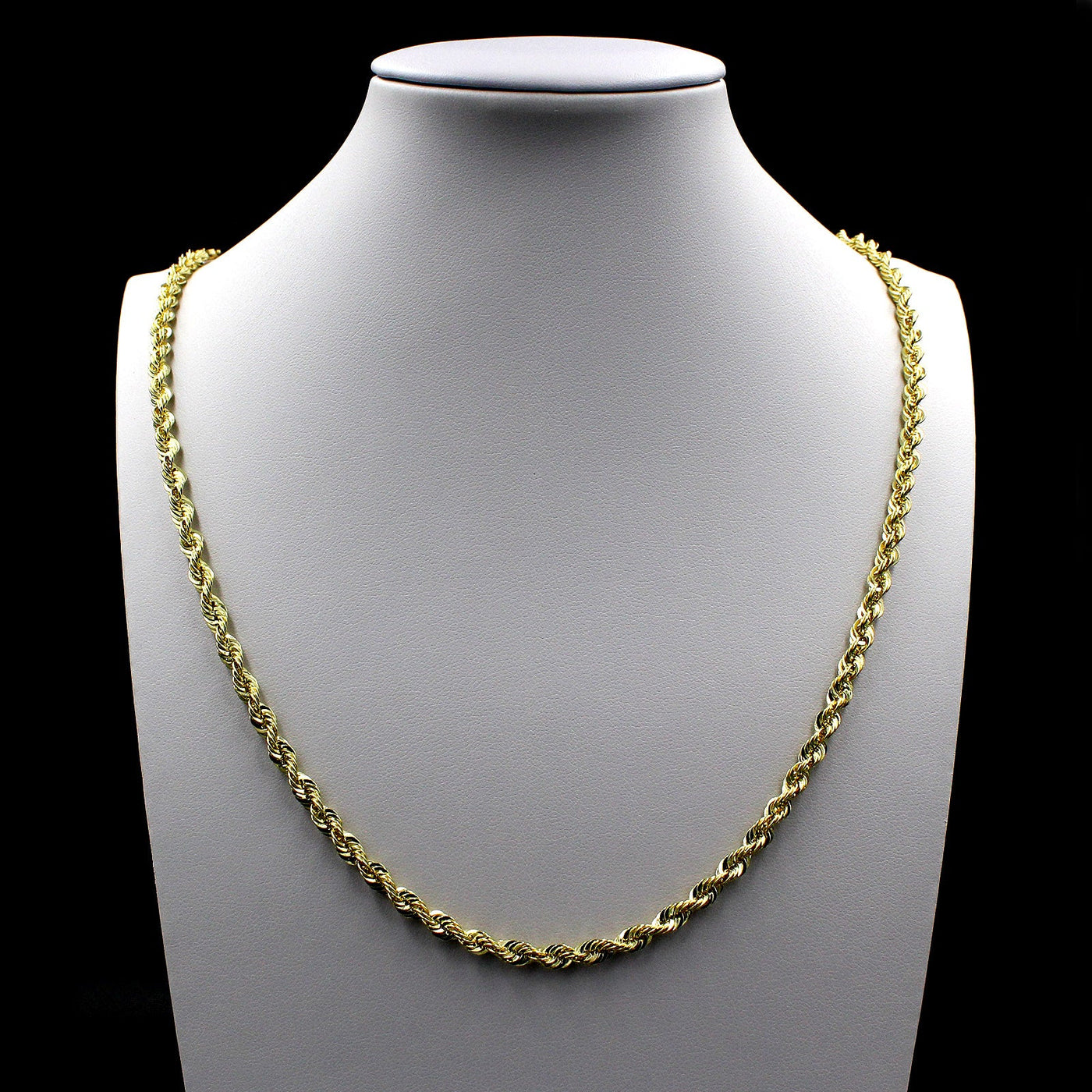 5mm Miami Cuban Chain Rope Necklace 16 18 20 24 28